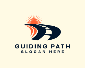 Traffic Road Highway Path logo design