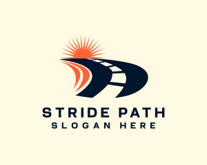 Traffic Road Highway Path logo design