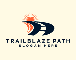 Traffic Road Highway Path logo design