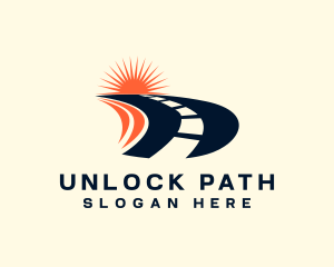 Traffic Road Highway Path logo design