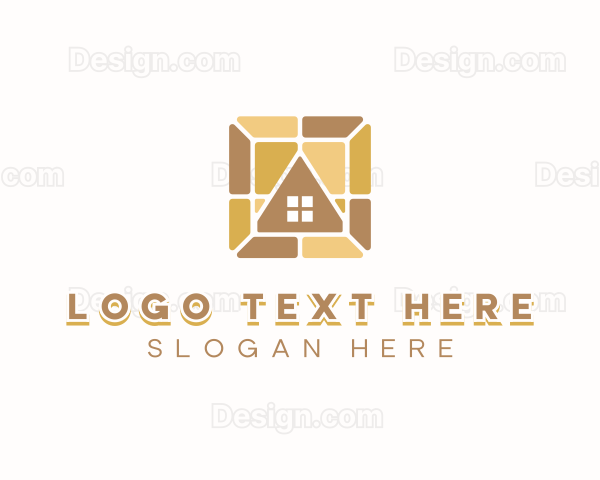 Flooring Tile Paving Logo