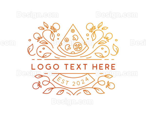 Gourmet Pizza Restaurant Logo