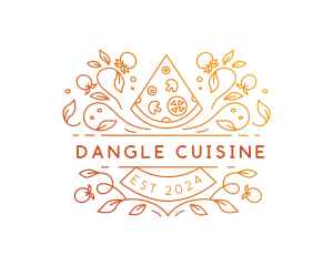 Gourmet Pizza Restaurant logo design