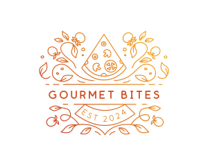 Gourmet Pizza Restaurant logo design