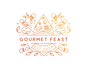 Gourmet Pizza Restaurant logo design