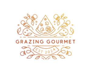 Gourmet Pizza Restaurant logo design