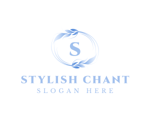 Stylish Brand Leaf Crest logo design