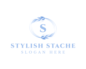 Stylish Brand Leaf Crest logo design