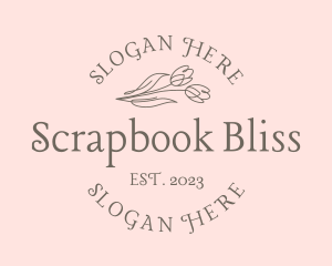 Elegant Flower Wordmark logo
