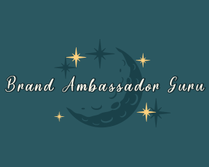 Moon Sparkle Stars logo design