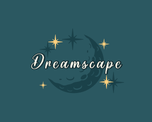 Moon Sparkle Stars logo design