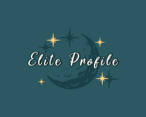 Moon Sparkle Stars logo design