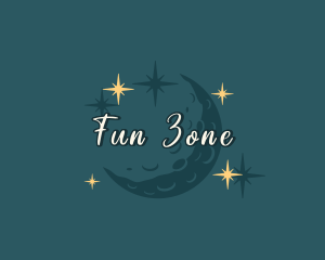 Moon Sparkle Stars logo design