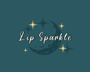 Moon Sparkle Stars logo design