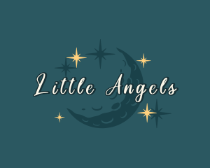 Moon Sparkle Stars logo design