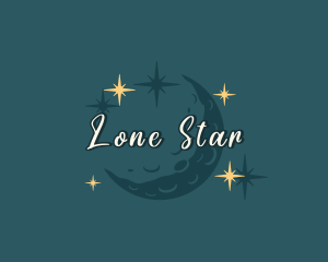 Moon Sparkle Stars logo design