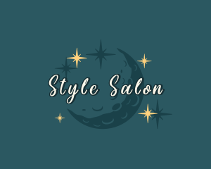 Moon Sparkle Stars logo design