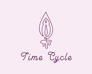 Violet Vulva Flame logo