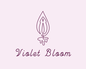 Violet Vulva Flame logo