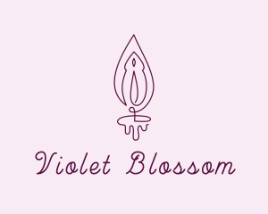 Violet Vulva Flame logo