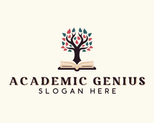 Academic Tutoring Book logo design