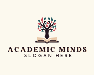 Academic Tutoring Book logo design