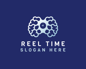 Timer Brain Psychology  logo design