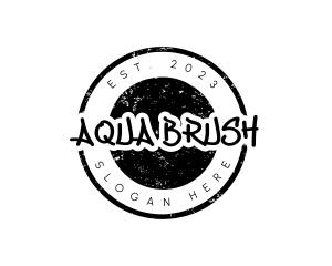 Grunge Brush Business logo design