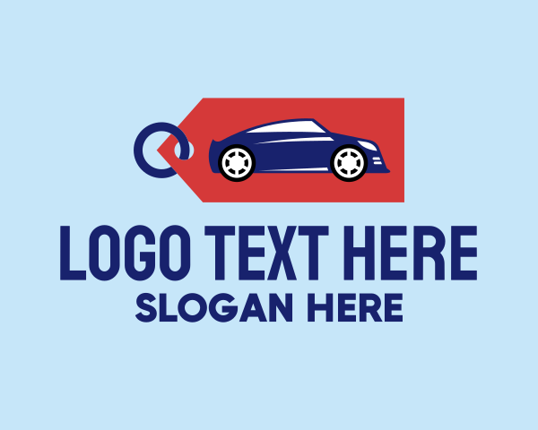 Blue Car logo example 1