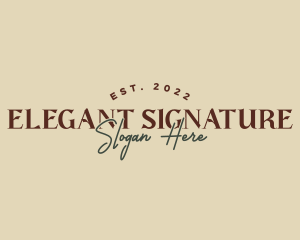 Elegant Rustic Brand logo design