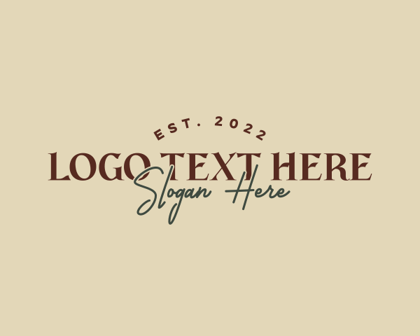 Rustic logo example 1