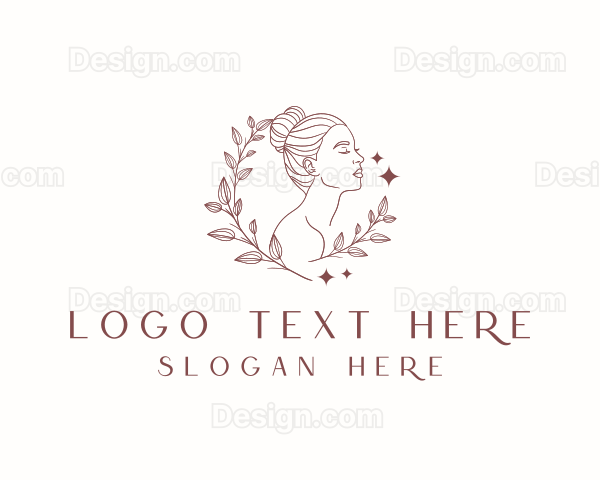 Natural Beauty Woman Logo