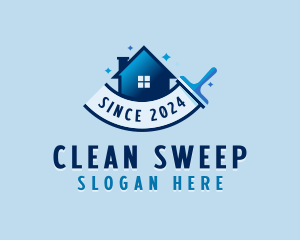 Squeegee Cleaning Janitorial logo design