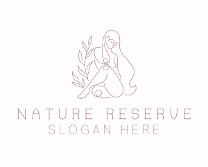 Nature Nude Female  logo design