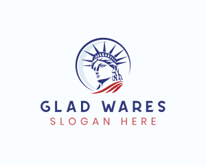 Statue of Liberty Landmark Logo