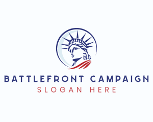 Statue of Liberty Landmark logo design