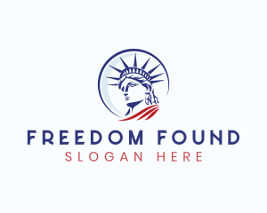 Statue of Liberty Landmark logo design