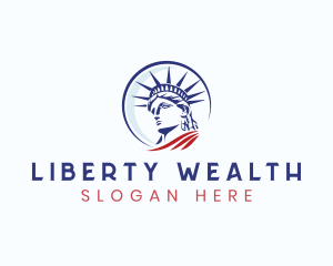 Statue of Liberty Landmark logo design