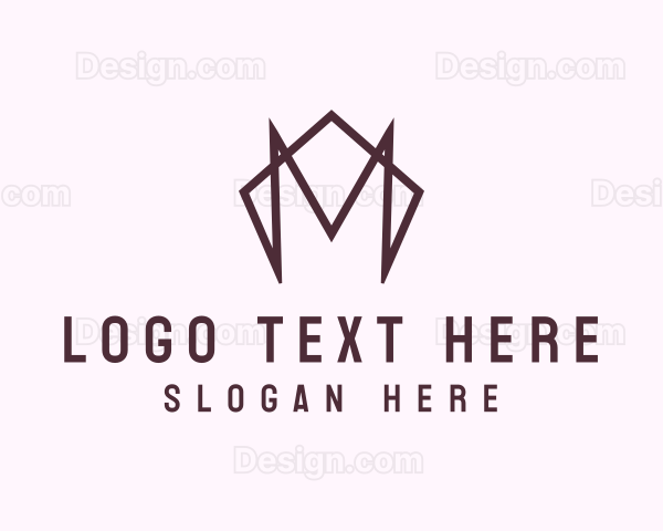 Modern Polygon Letter M Logo