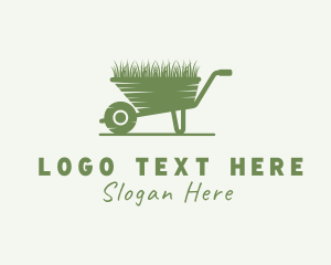 Wheelbarrow Lawn Grass logo