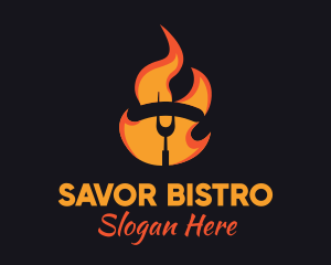 Fire Grilled Sausage BBQ Logo