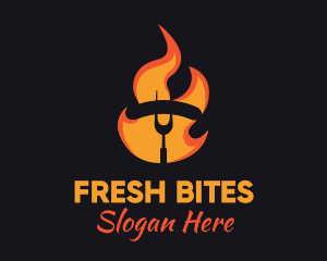 Fire Grilled Sausage BBQ logo