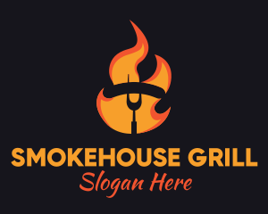 Fire Grilled Sausage BBQ logo