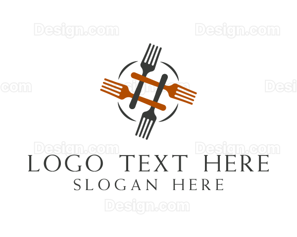 Restaurant Cutlery Fork Logo