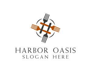 Restaurant Cutlery Fork  Logo