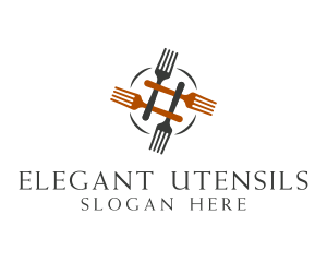 Restaurant Cutlery Fork  logo design