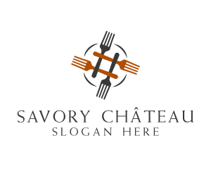 Restaurant Cutlery Fork  logo design