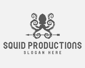 Nautical Squid Creature logo