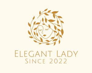 Natural Beauty Facial Lady logo design