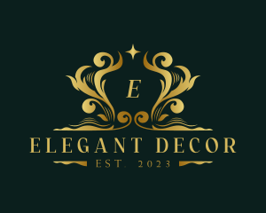 Luxury Royalty Decorative Ornament logo design